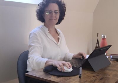 Morgane WOINSON dans mon cabinet partagé à Landerneau